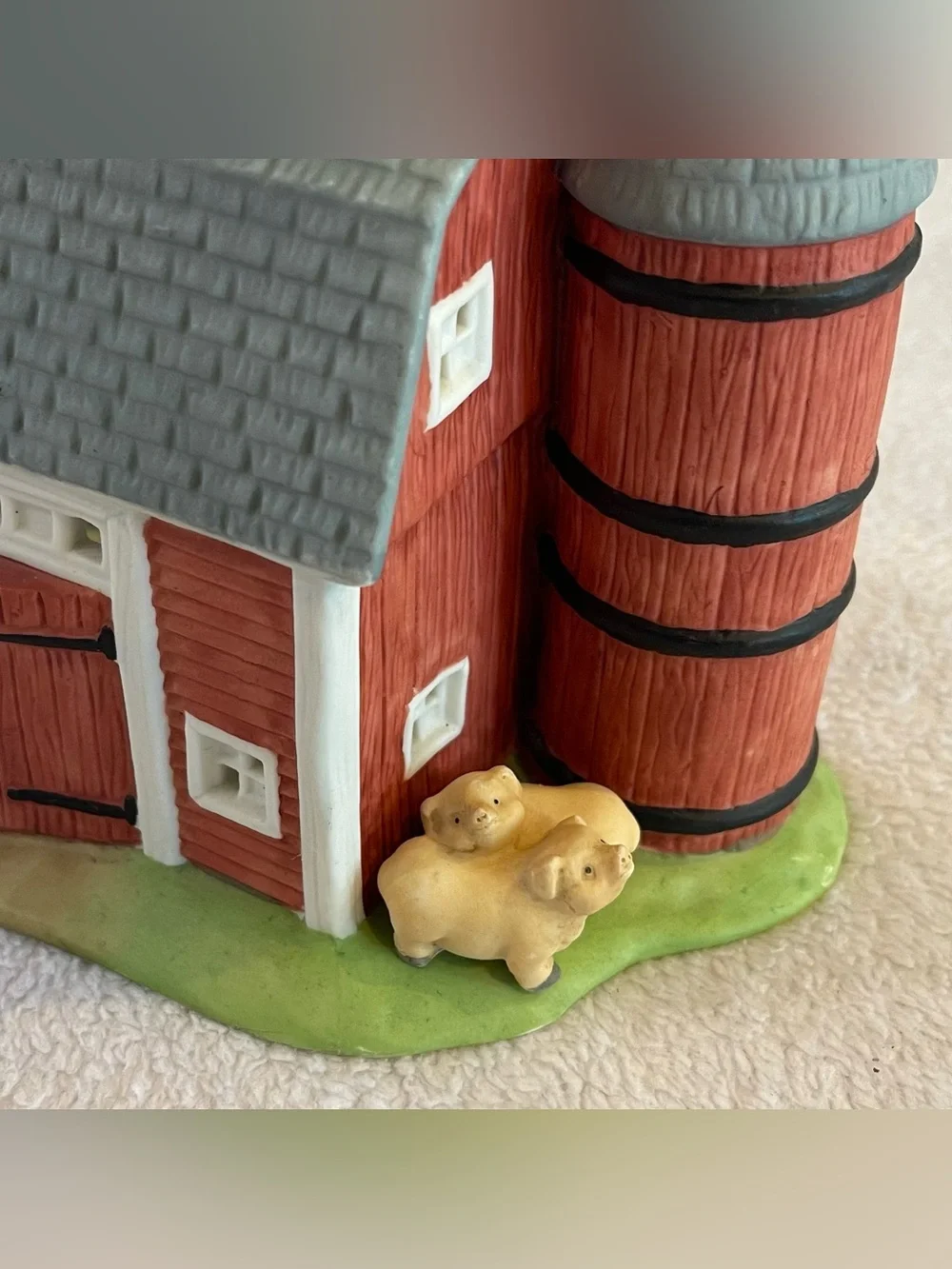 Vintage PartyLite Meadowbrook Farm Barn P0493 Tealight Candle Holder 1990s